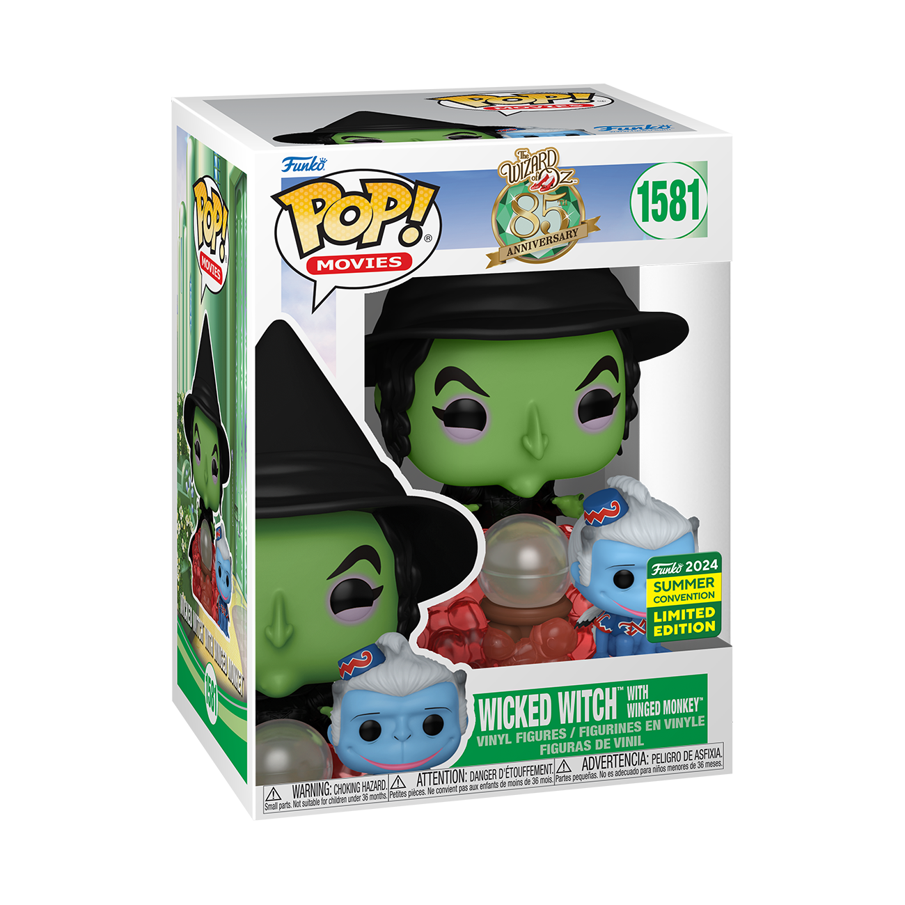 Wizard of Oz - Wicked Witch with Winged Monkey SDCC 2024 US Exclusive Pop! Vinyl