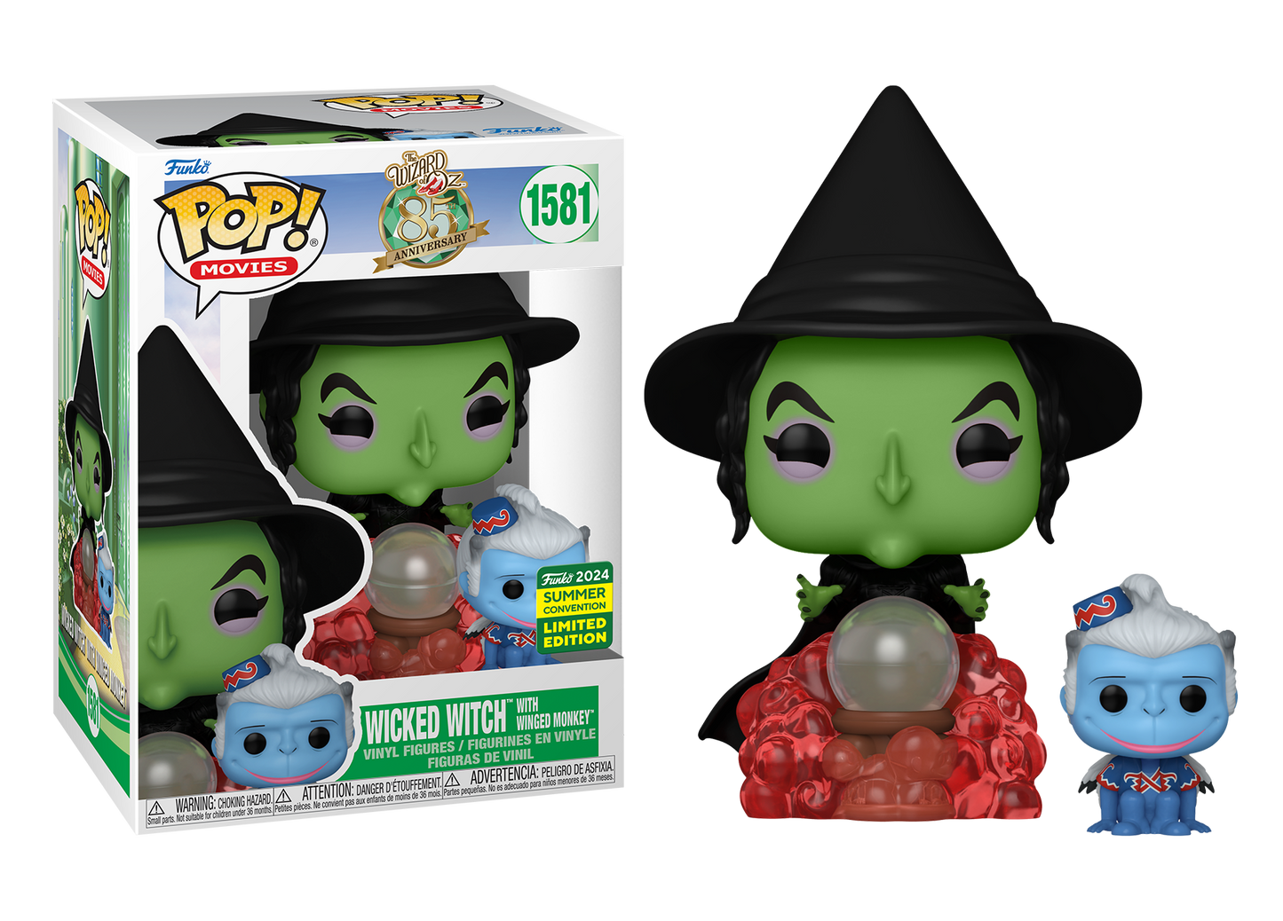 Wizard of Oz - Wicked Witch with Winged Monkey SDCC 2024 US Exclusive Pop! Vinyl