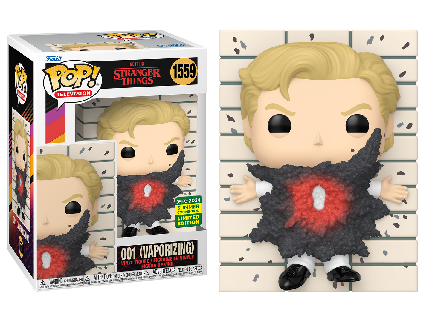 Stranger Things - 001 (Vaporizing) SDCC 2024 Summer Convention Shared Exclusive Pop! Vinyl