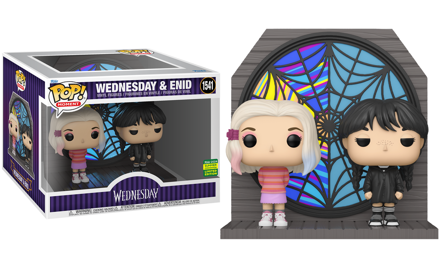 Wednesday (TV) - Wednesday and Enid SDCC 2024 Summer Convention Shared Exclusive Pop! Vinyl Moment