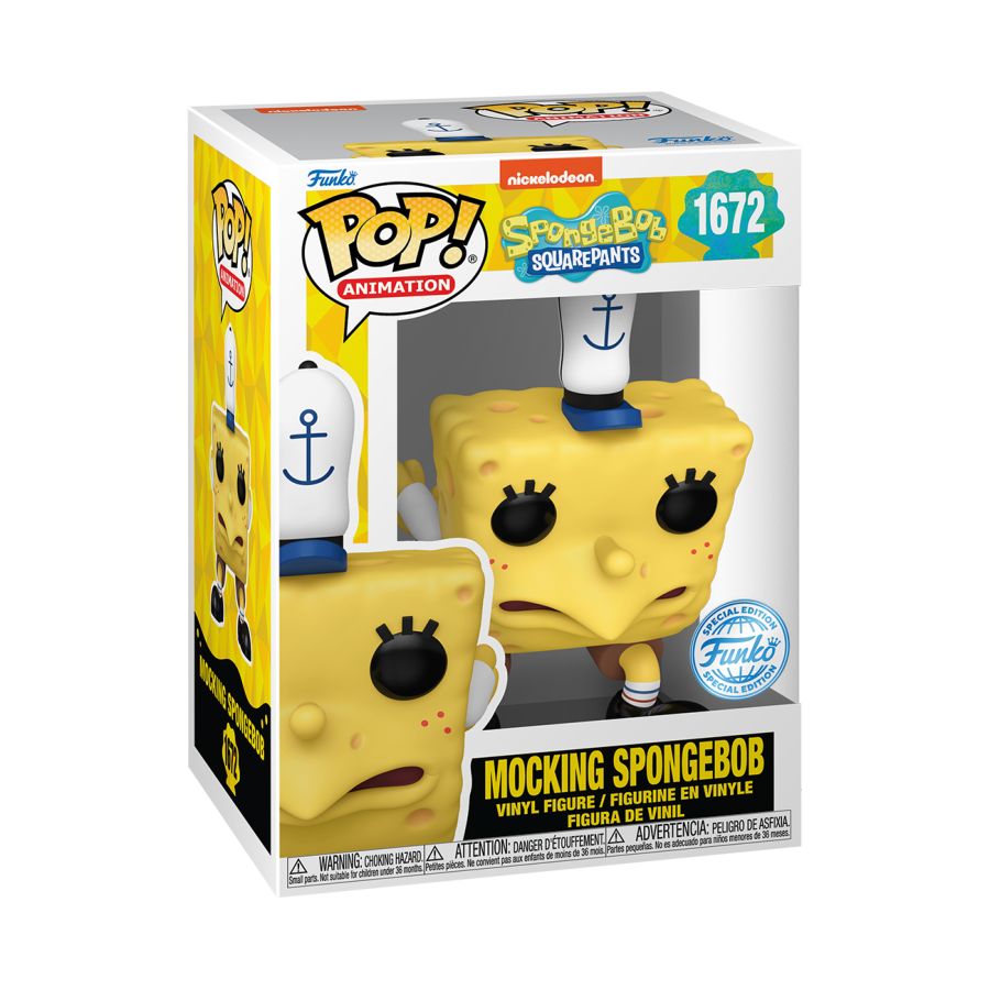 Spongebob: 25th Anniversary - Mocking Spongebob US Exclusive Pop! Vinyl