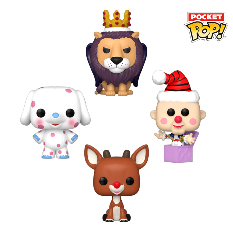 Rudolph - Holiday Tree Box Pocket Pop! 4-Pack