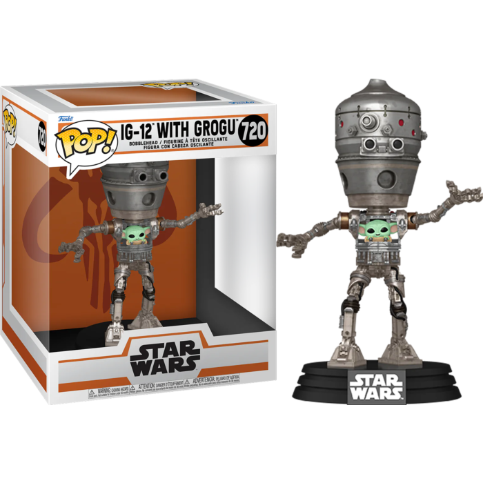 Star Wars - IG-12 with Grogu Pop! Deluxe