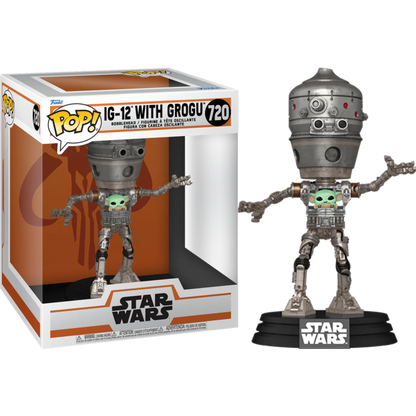 Star Wars - IG-12 with Grogu Pop! Deluxe