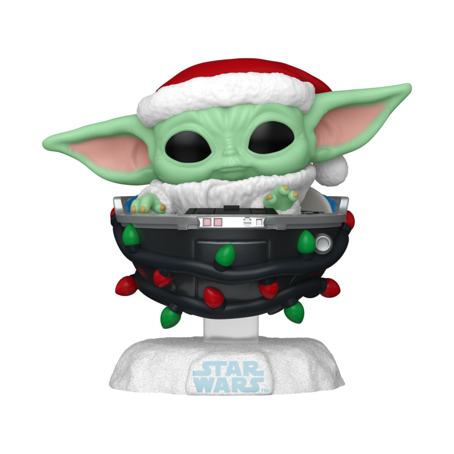 Star Wars: The Mandolorian - Grogu Pram Holiday Pop! Vinyl