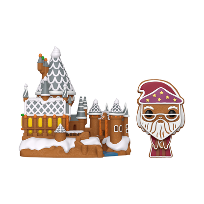 Harry Potter - Albus Dumbledore with Hogwarts (Gingerbread) Pop! Town