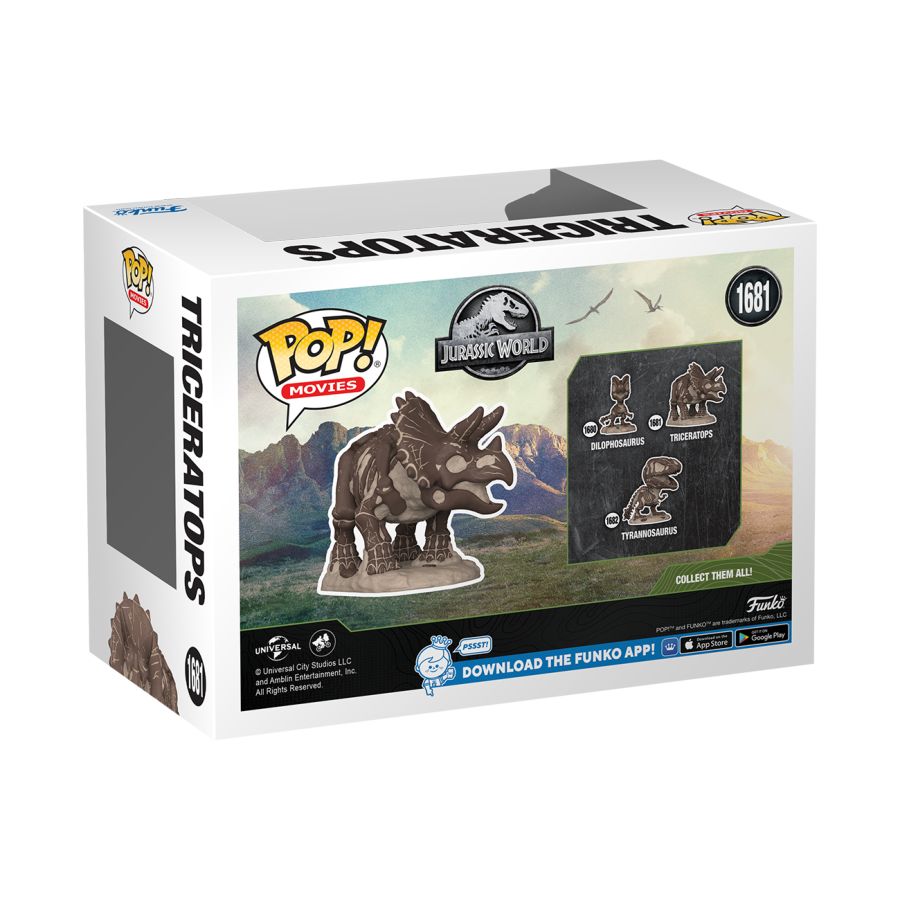 Jurassic Park - Triceratops Fossil Pop! Vinyl