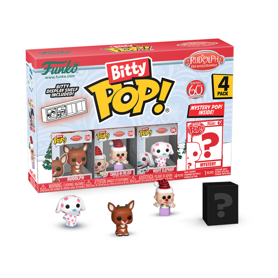 Rudolph- Rudolph Bitty Pop! 4-Pack