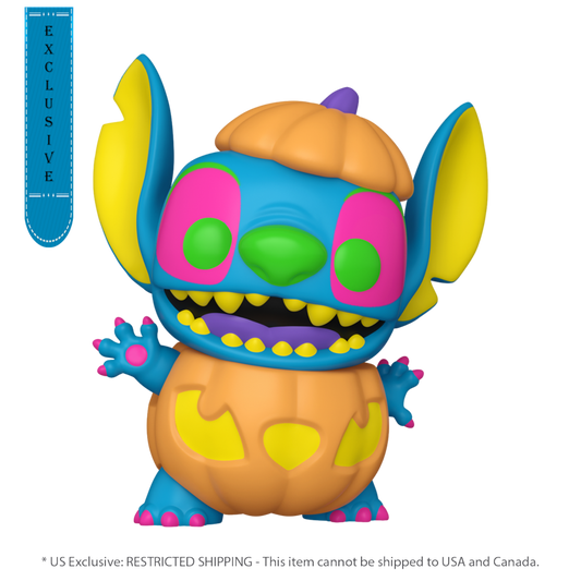 Lilo & Stitch - Pumpkin Stitch US Exclusive Blacklight Pop! Vinyl