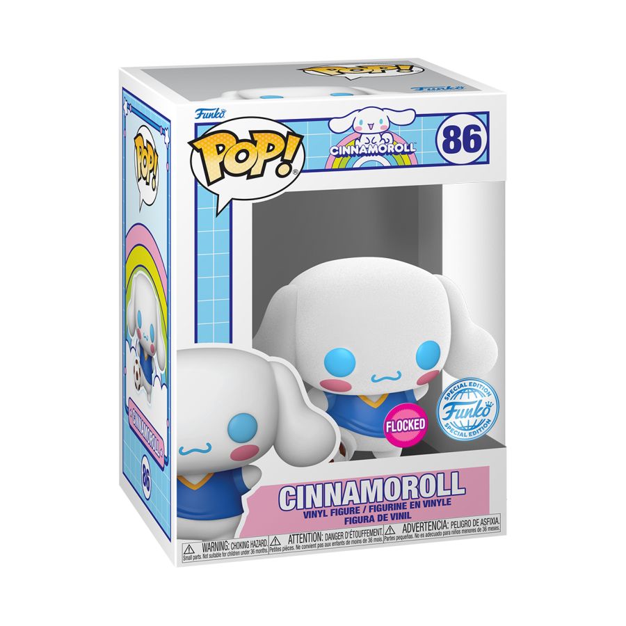 Sanrio - Cinnamoroll (with Soccer Ball) US Exclusive Flocked Pop! Vinyl