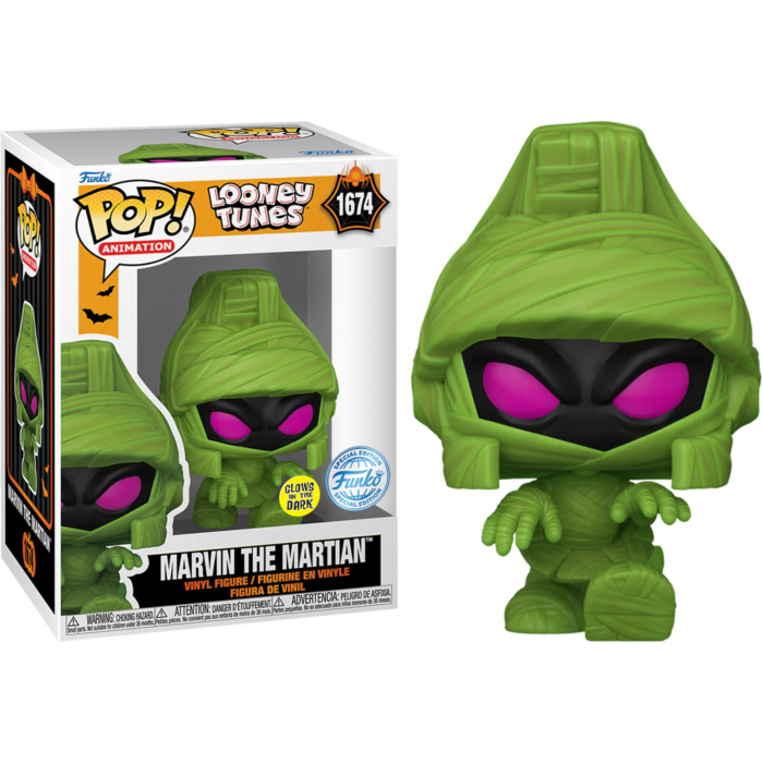 Looney Tunes: Halloween - Marvin Mummy US Exclusive Glow Pop! Vinyl