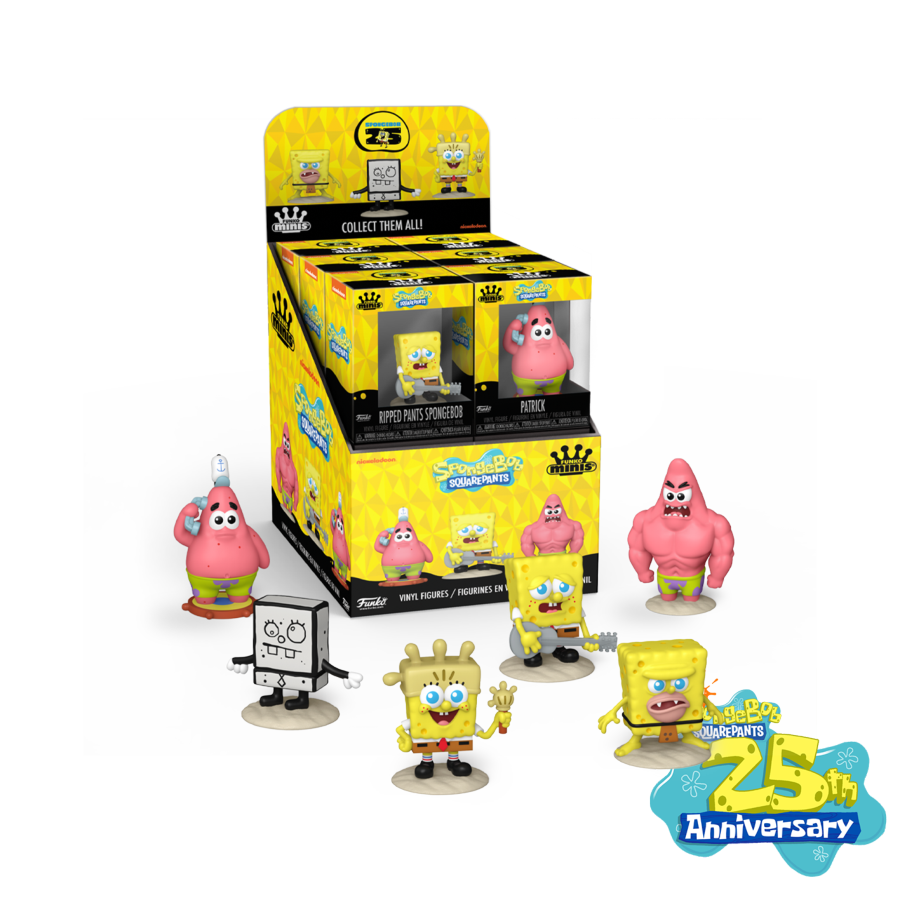 Spongebob: 25th Anniversary - Mini Vinyl Figures (Display of 12)