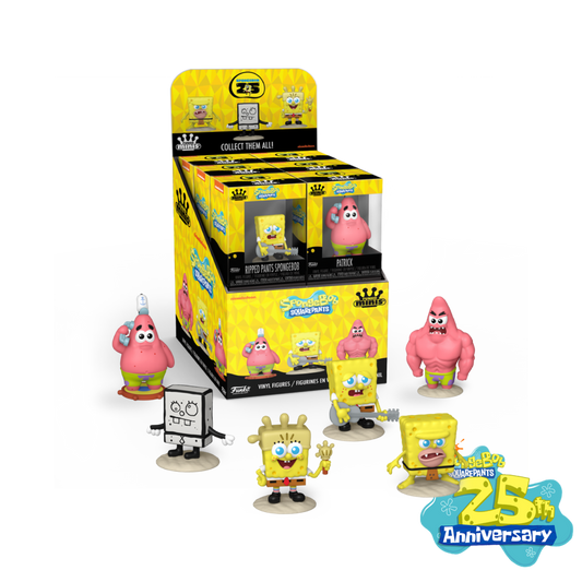 Spongebob: 25th Anniversary - Mini Vinyl Figures (Display of 12)