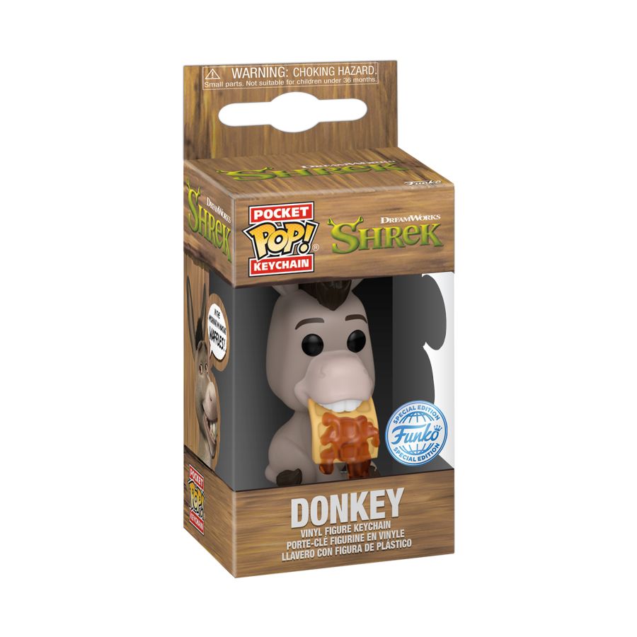 Shrek - Donkey DreamWorks 30th Anniversary US Exclusive Pop! Keychain