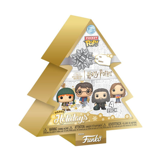 Harry Potter - Tree Holiday US Exclusive Pocket Pop! 4-Pack