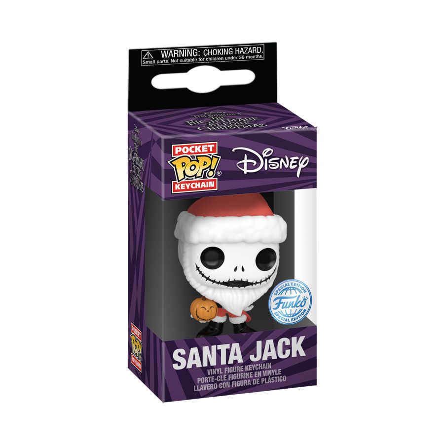 The Nightmare Before Christmas - Santa Jack (with Jack-o-lantern) US Exclusive Pop! Keychain