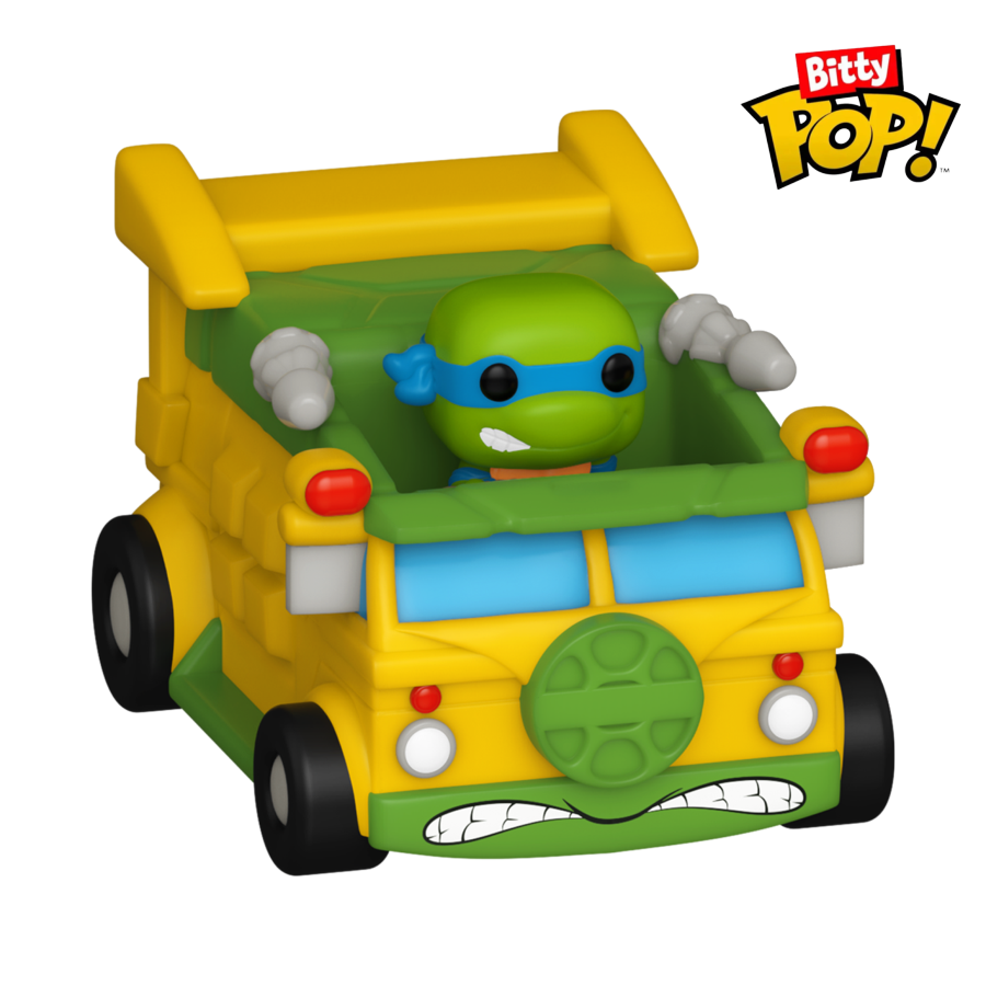 Teenage Mutant Ninja Turtles - Leonardo with Teenage Mutant Ninja Turtles Van Bitty Pop! Ride