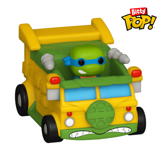 Teenage Mutant Ninja Turtles - Leonardo with Teenage Mutant Ninja Turtles Van Bitty Pop! Ride