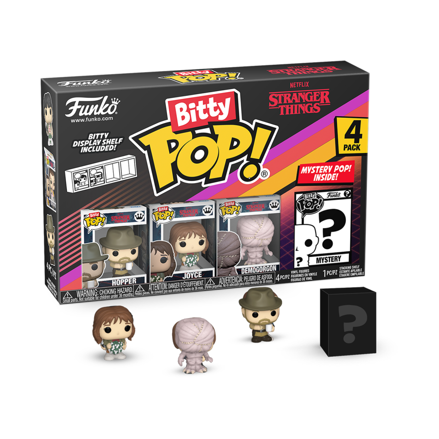 Stranger Things - Hopper Bitty Pop! 4-Pack