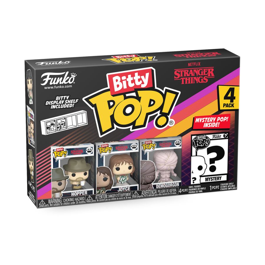 Stranger Things - Hopper Bitty Pop! 4-Pack