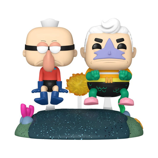 Spongebob Squarepants - Mermaidman & Barnacleboy with Invisible Boat US Exclusive Pop! Ride