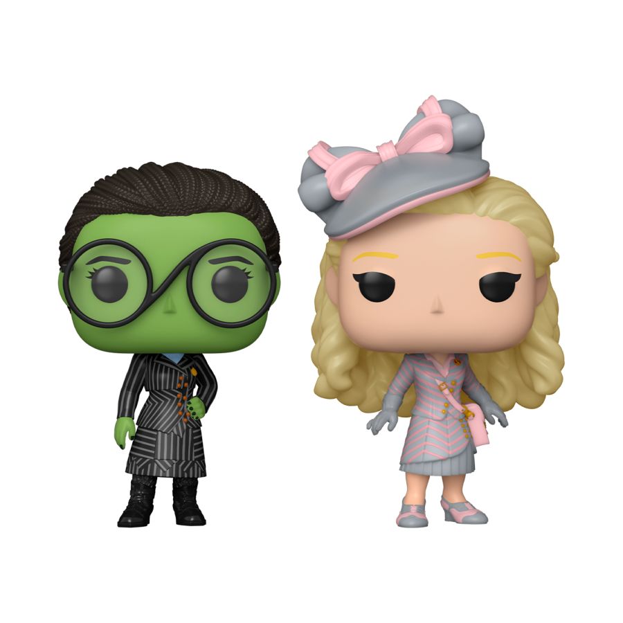 Wicked (2024) - Glinda & Elphaba in Shiz Uniform US Exclusive Pop! 2-Pack