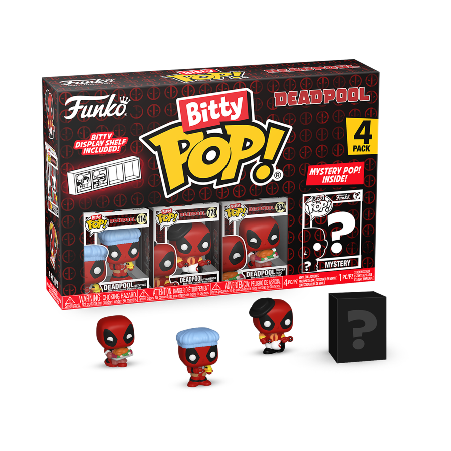 Deadpool - Bathtime Bitty Pop! 4 -Pack