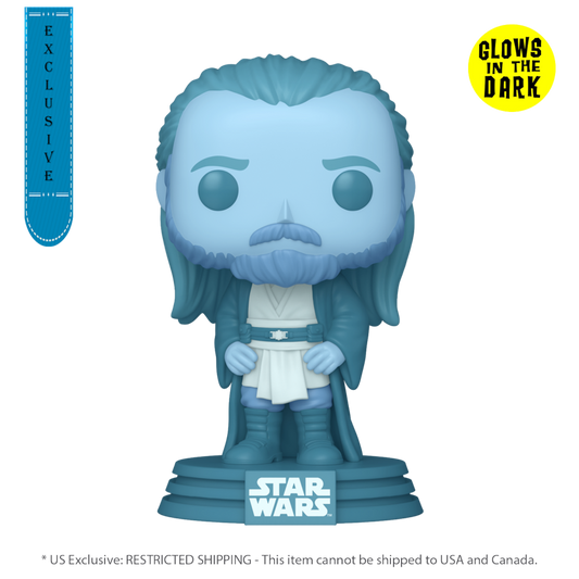 Star Wars - Qui-Gon Jinn (Force Ghost) US Exclusive Glow Pop! Vinyl