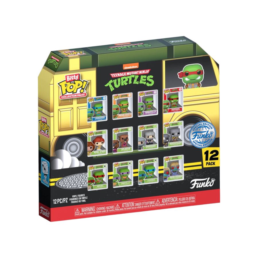 Teenage Mutant Ninja Turtles - Party Wagon US Exclusive Bitty Pop! 12-Pack