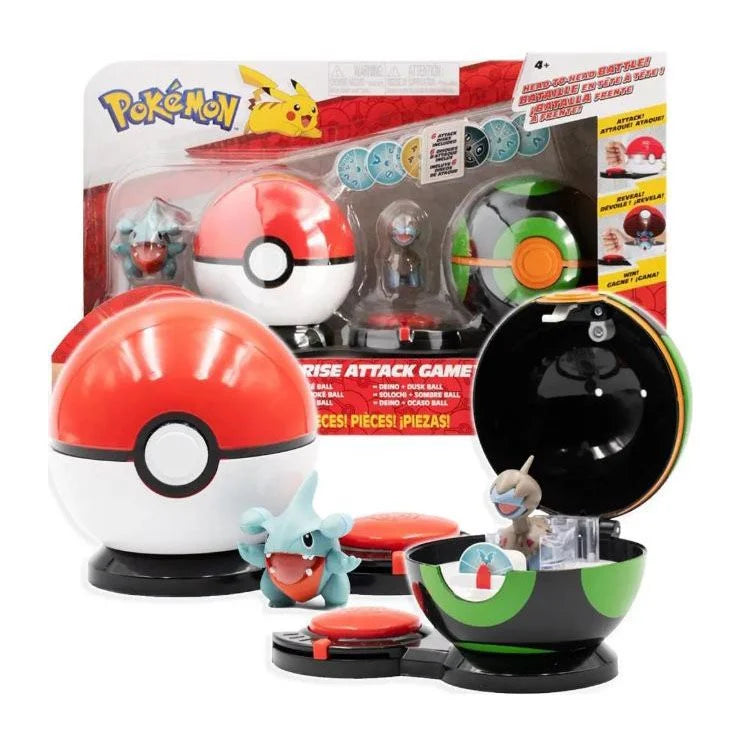 Pokemon Surprise Attack Pokeball Battle Game - Gible vs Deino