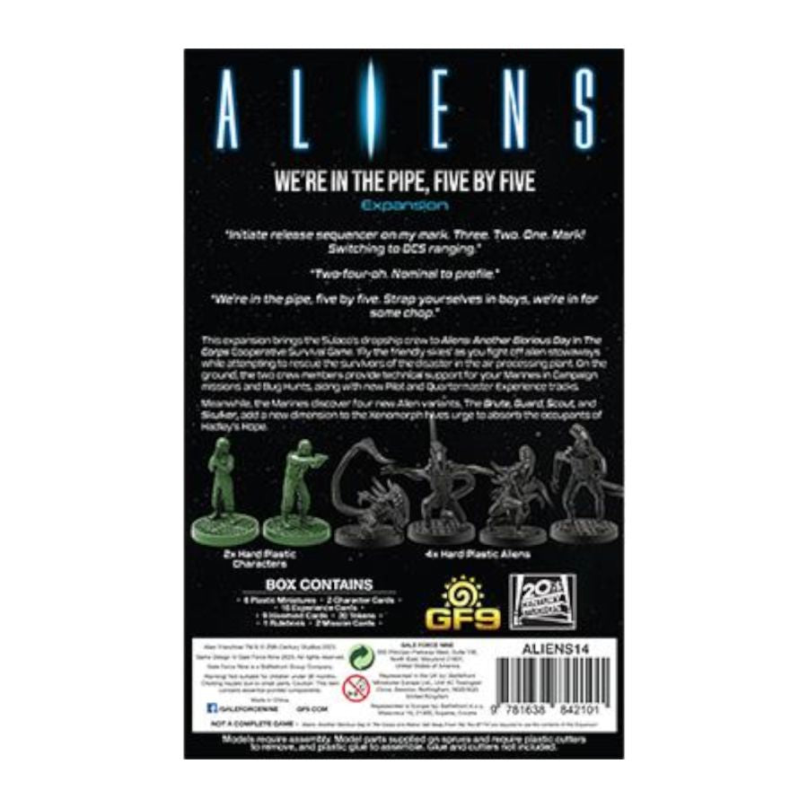 Aliens - We're in The Pipeline, Five by Five Co-op Survival Game [Expansion]