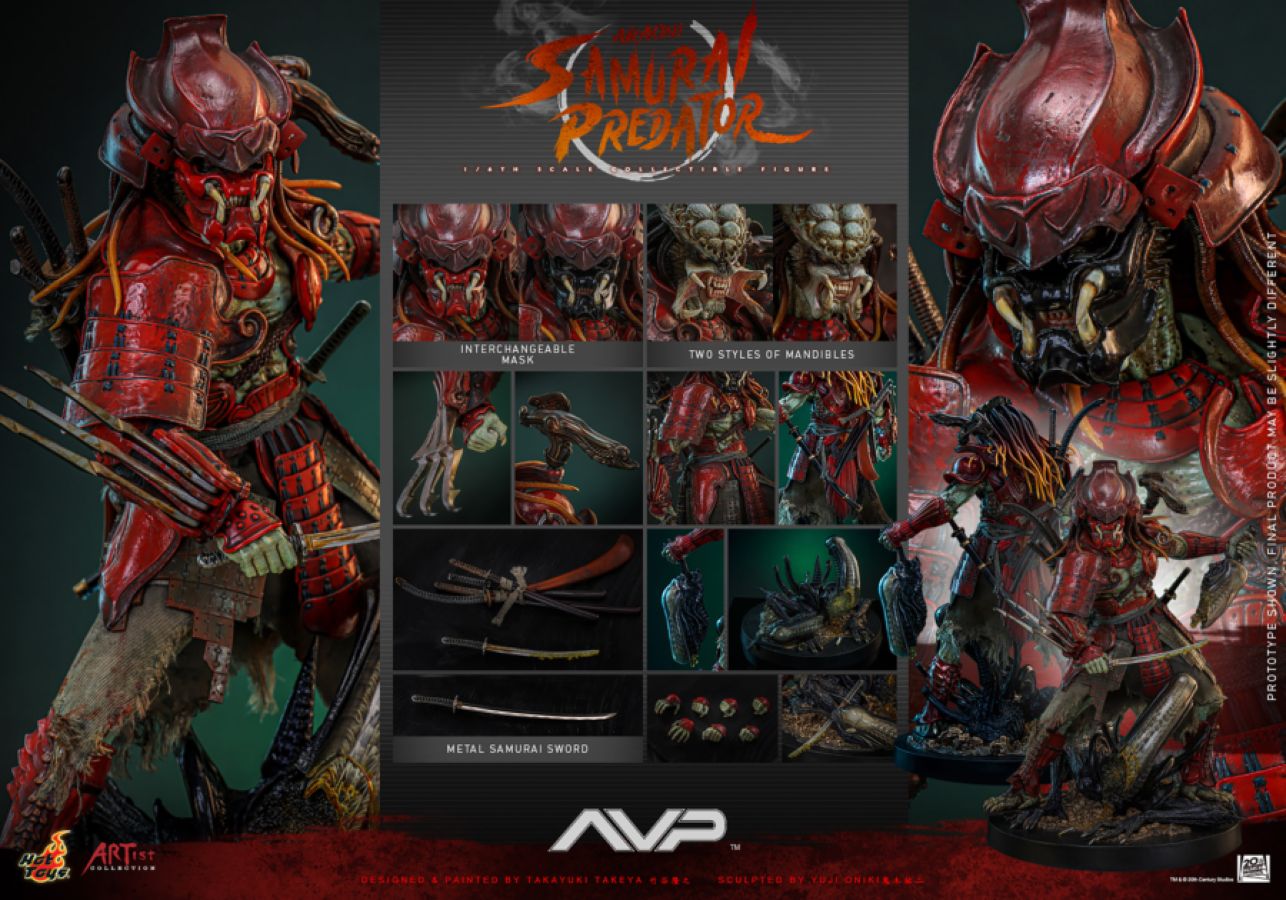 Alien vs Predator - Akaoni Samurai Predator 1:6 Scale Collectable Action Figure