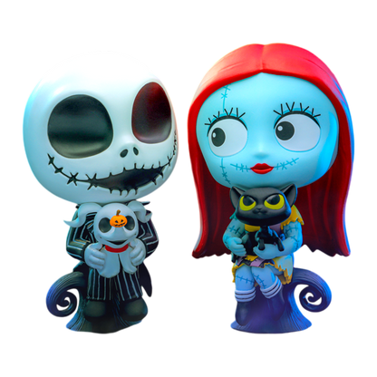 The Nightmare Before Christmas - Jack and Sally Sitting Cosbaby [2 Pack]