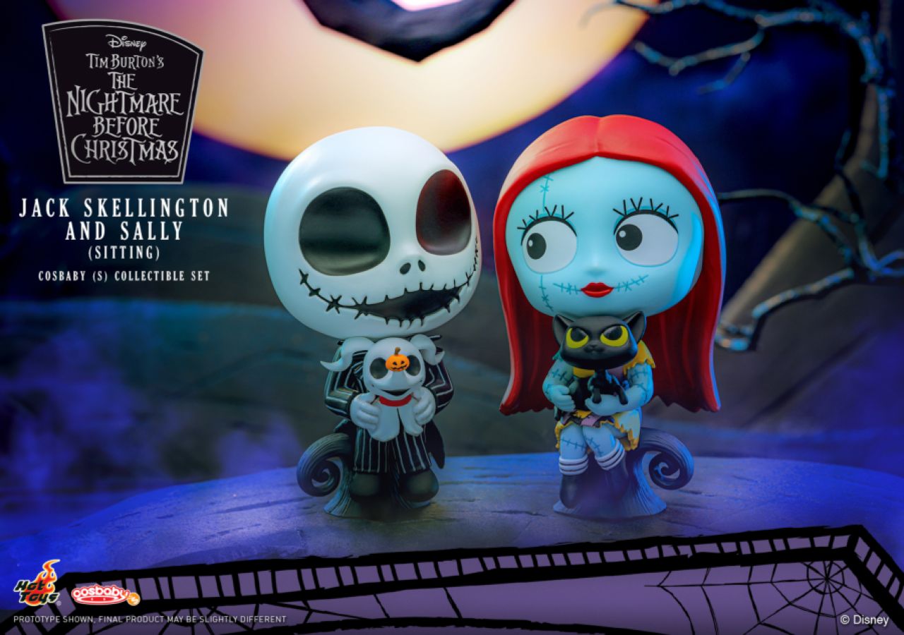 The Nightmare Before Christmas - Jack and Sally Sitting Cosbaby [2 Pack]