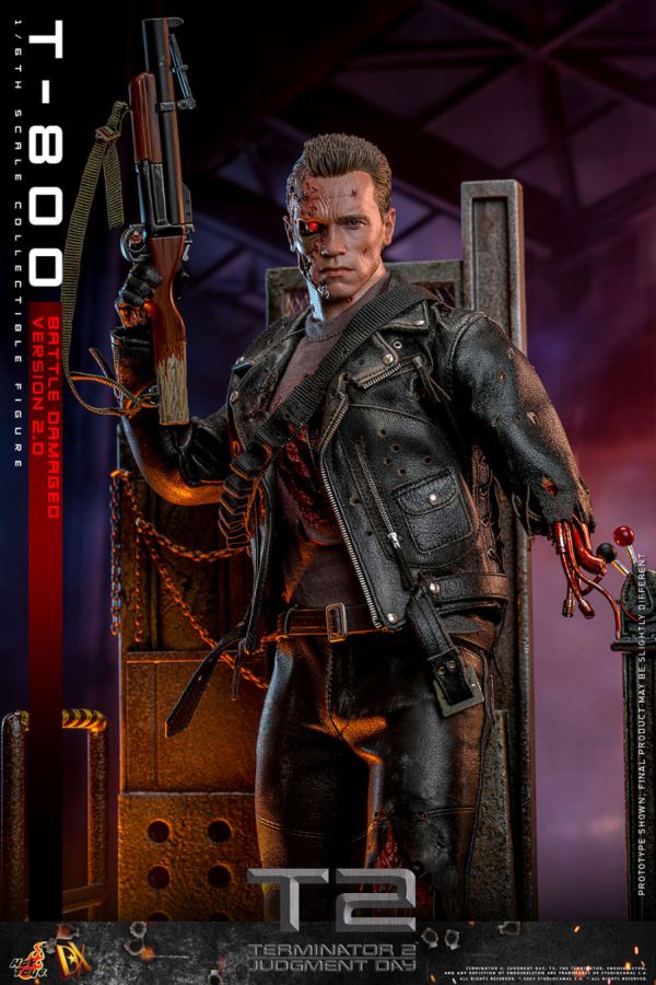 Terminator 2: Judgement Day - T-800 (Battle Damaged 2.0) 1:6 Scale Collectable Action Figure