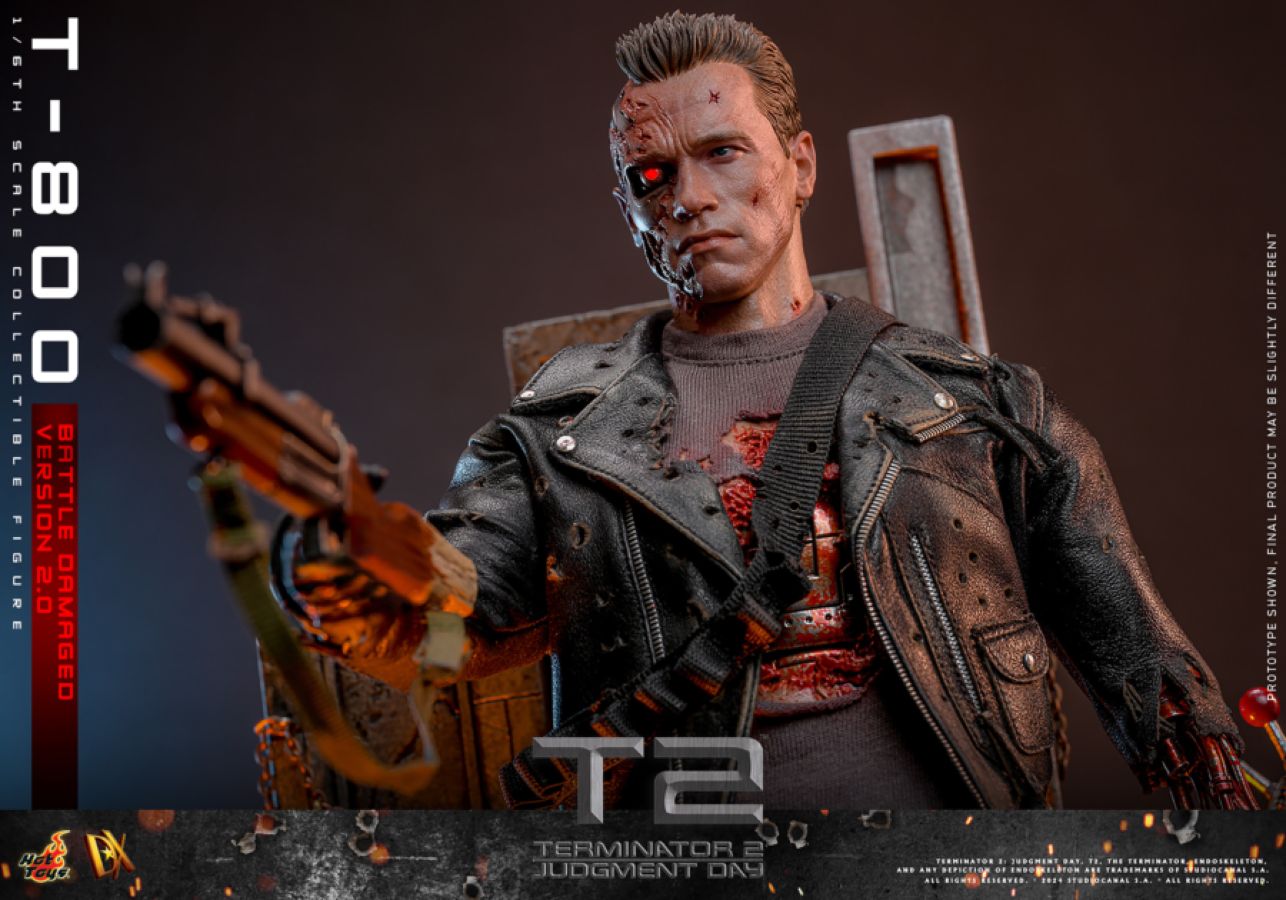 Terminator 2: Judgement Day - T-800 (Battle Damaged 2.0) 1:6 Scale Collectable Action Figure