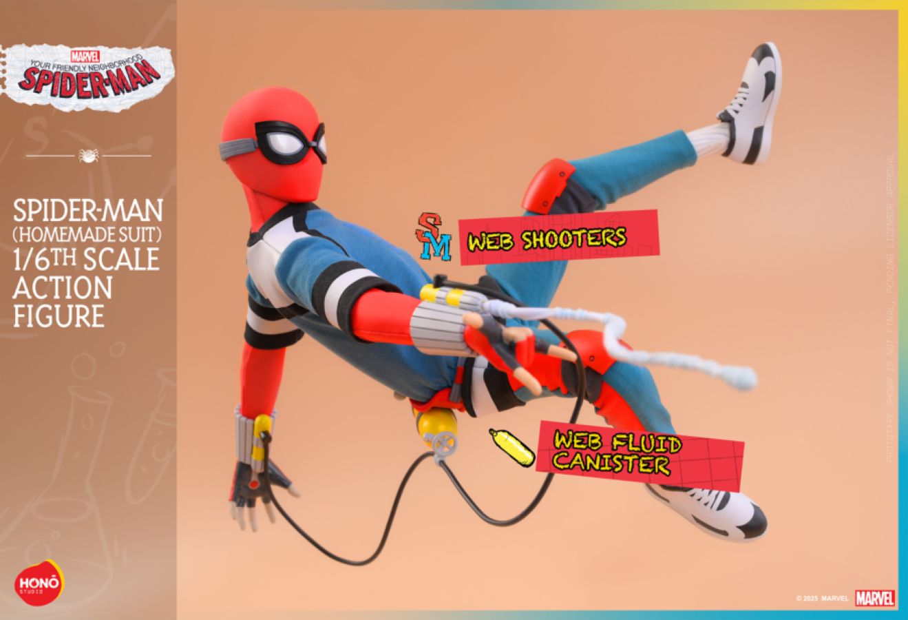 Your Friendly Neighborhood Spider-Man - Spider-Man Homemade Suit 1:6 Scale Action Figure