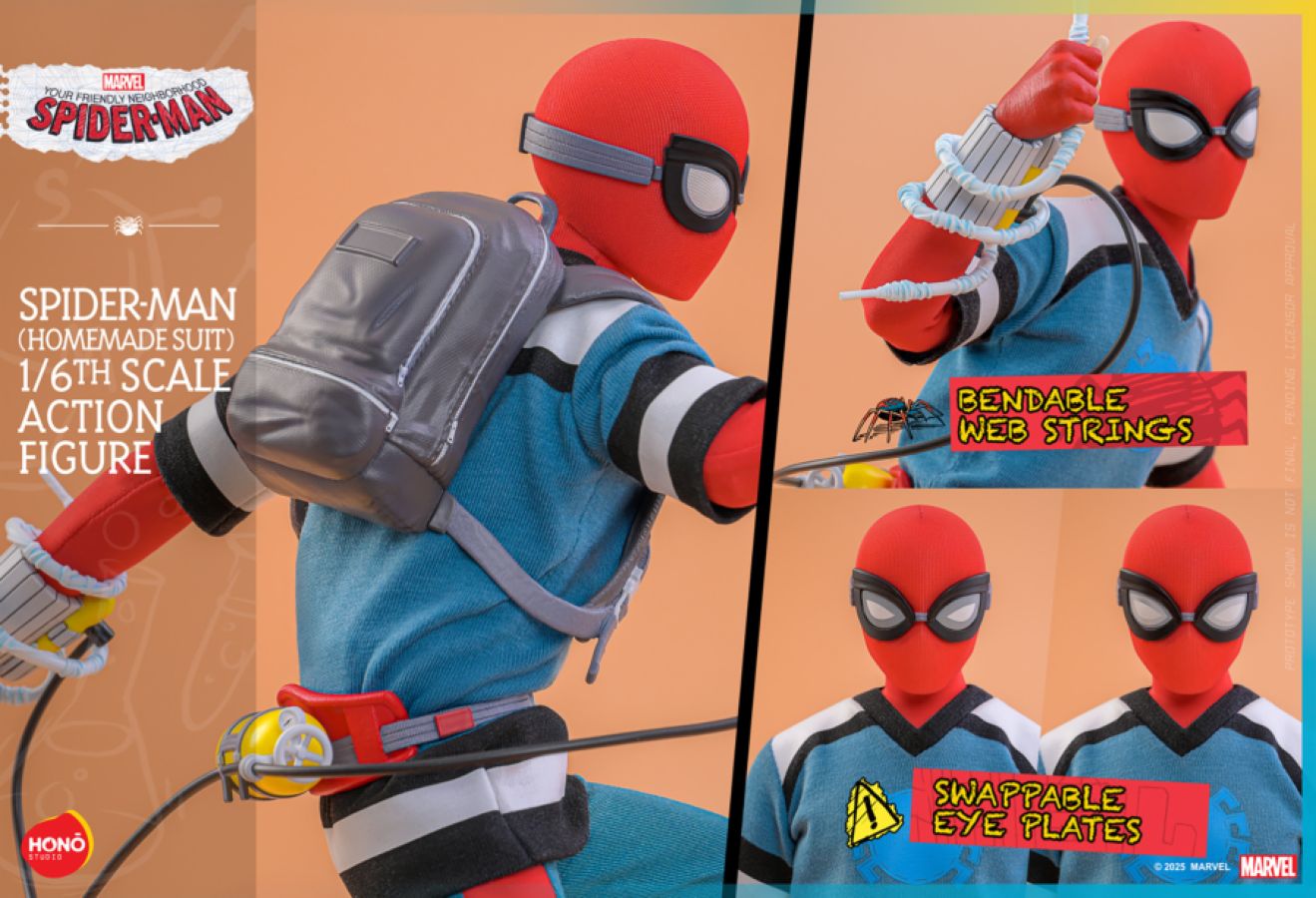 Your Friendly Neighborhood Spider-Man - Spider-Man Homemade Suit 1:6 Scale Action Figure