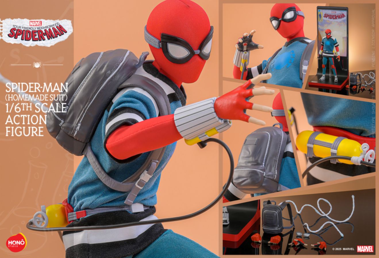 Your Friendly Neighborhood Spider-Man - Spider-Man Homemade Suit 1:6 Scale Action Figure