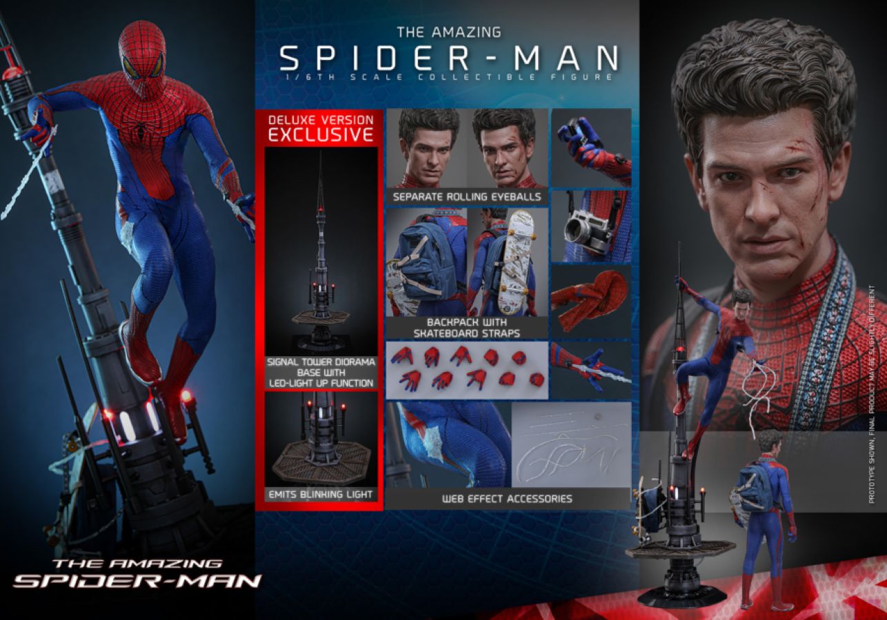 Amazing Spiderman - SpiderMan Deluxe 1:6 Scale Collectable Action Figure