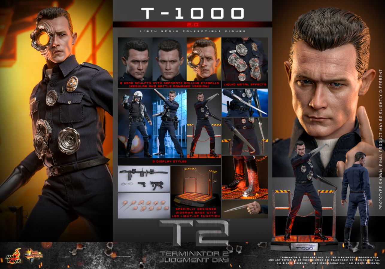 Terminator 2: Judgement Day - T-1000 (2.0) 1:6 Scale Collectable Action Figure