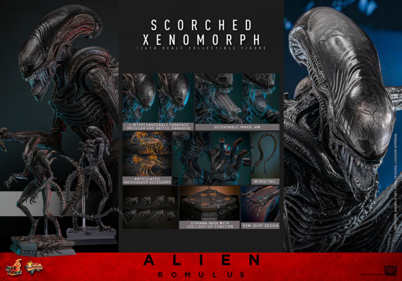 Alien: Romulus - Scorched Xenomorph 1:6 Scale Collectable Action Figure