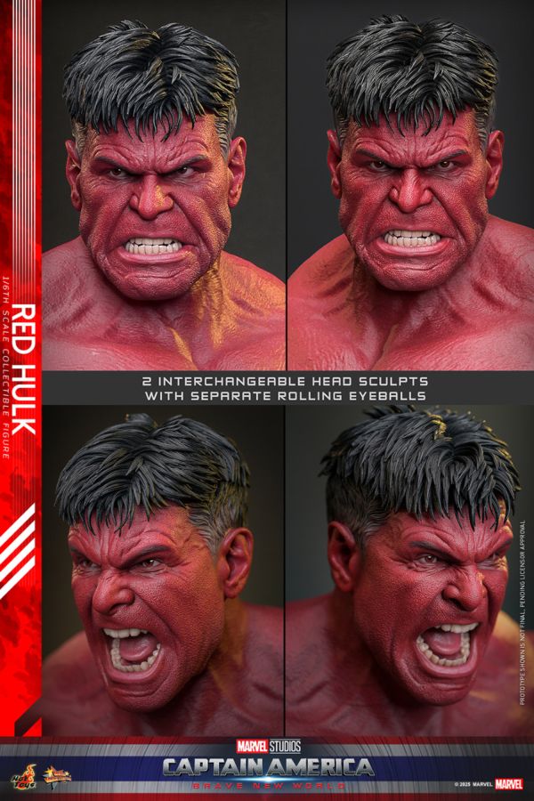 Captain America: Brave New World - Red Hulk 1:6 Scale Collectable Action Figure