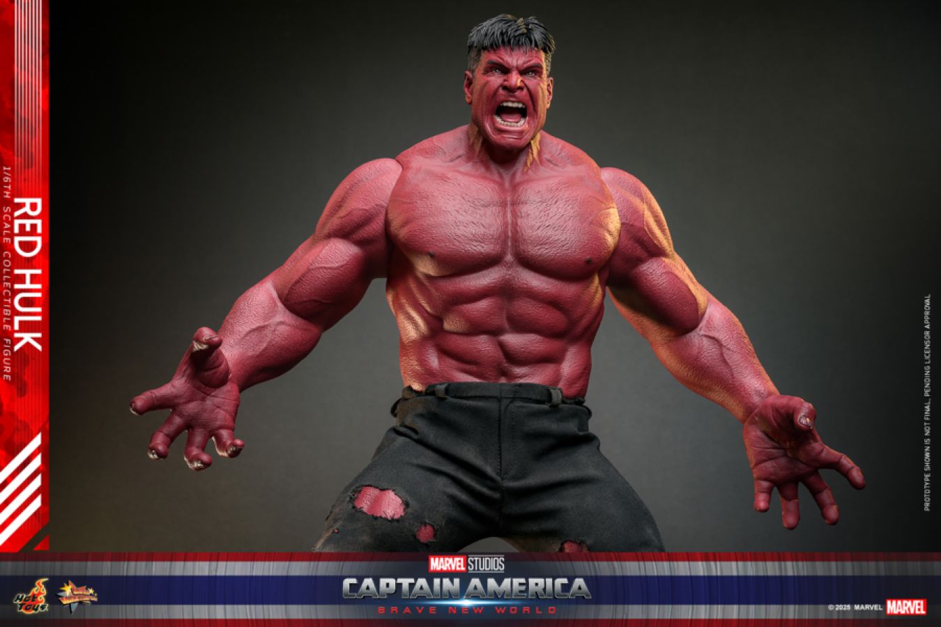 Captain America: Brave New World - Red Hulk 1:6 Scale Collectable Action Figure