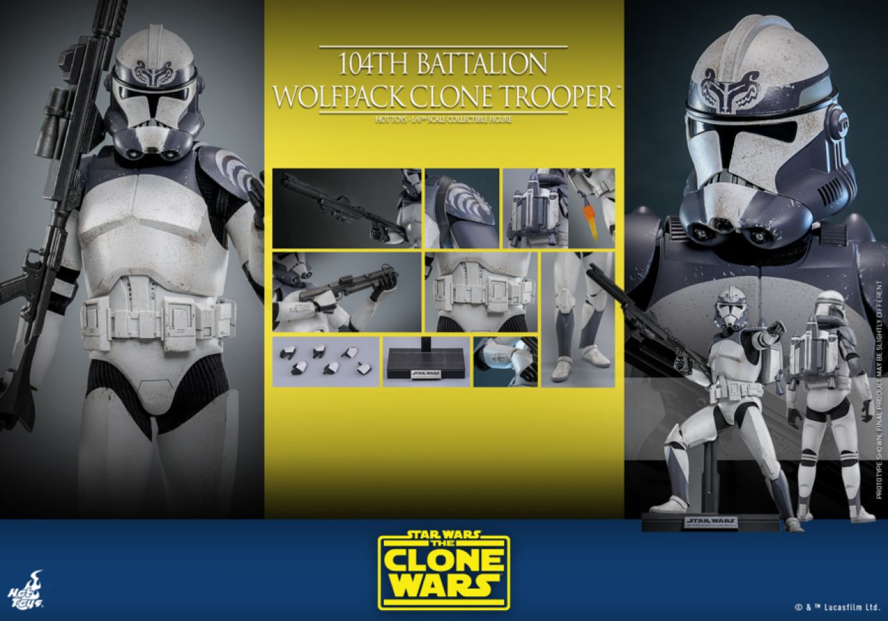 Star Wars - 104th Battalion Wolfpack Clone Trooper 1:6 Scale Collectable Action Figure