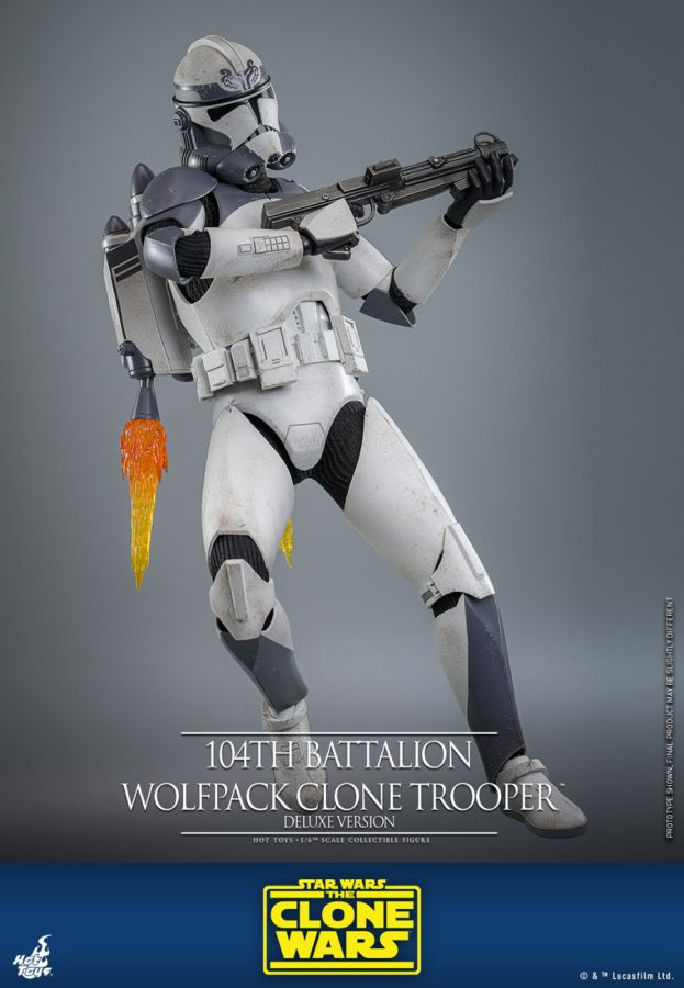 Star Wars - 104th Battalion Wolfpack Clone Trooper Deluxe 1:6 Scale Collectable Action Figure