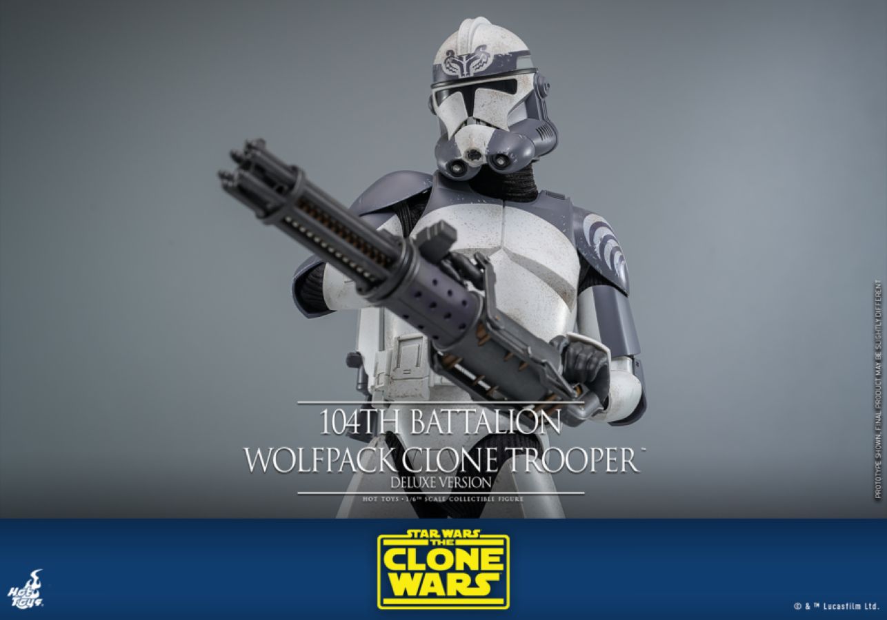 Star Wars - 104th Battalion Wolfpack Clone Trooper Deluxe 1:6 Scale Collectable Action Figure