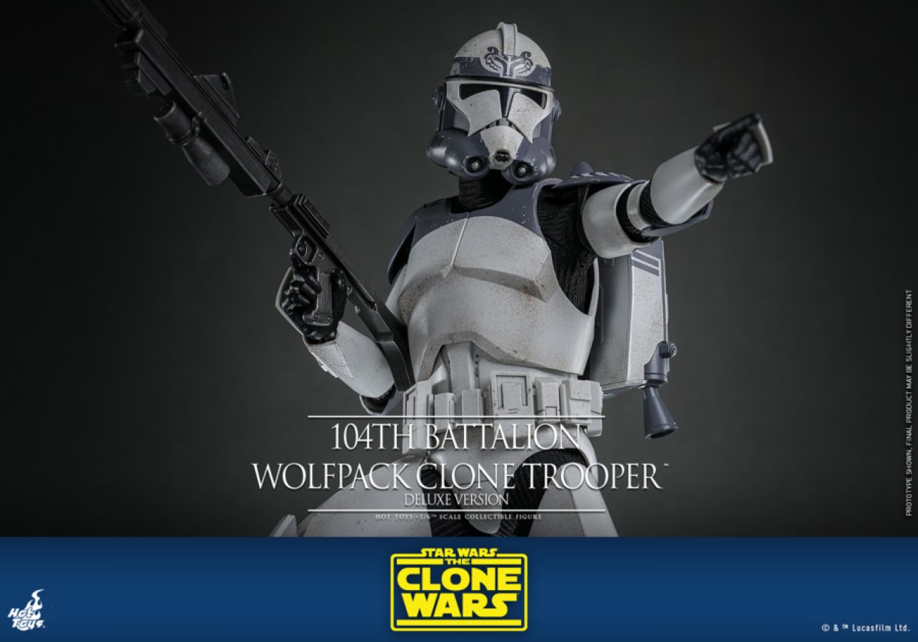 Star Wars - 104th Battalion Wolfpack Clone Trooper Deluxe 1:6 Scale Collectable Action Figure