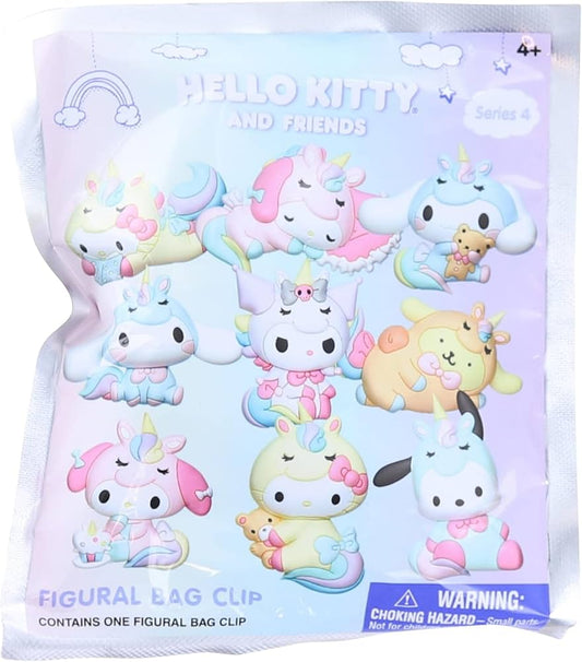 Hello Kitty - 3D PVC Bag Clips Series 4 Blind Bag (Single Unit)