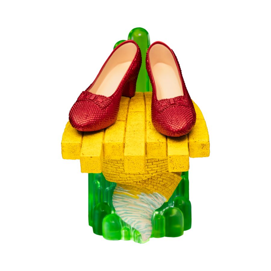 Wizard of Oz - Scaled Ruby Slippers Statuette on light-up Stand